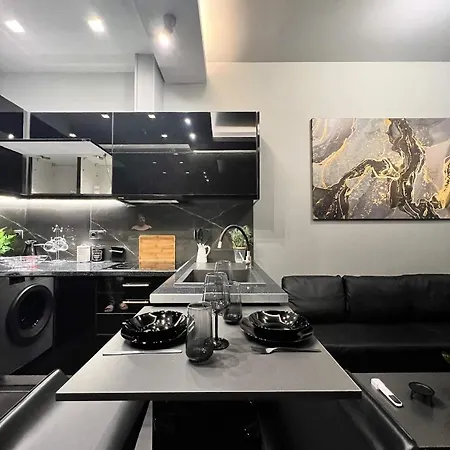 Luxury Black And White Interior Apartments Kalamata Exterior foto